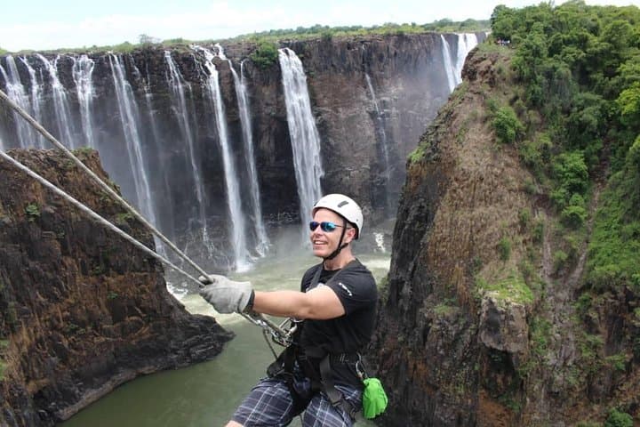 Abseiling Victoria Falls: Rappel 110m into the Zambezi Gorge