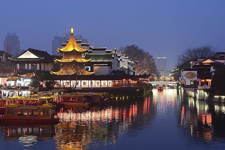Qinhuai River by Night: Nanjing Boat Cruise and Confucius Temple Dinner photo 1
