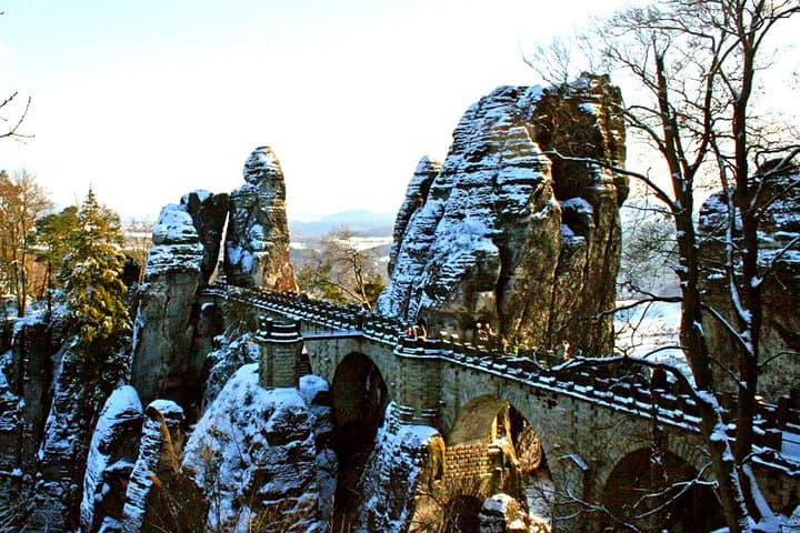 Bohemian and Saxon Switzerland Winter Day Trip from Dresden — Bastei Bridge & Pravčická Gate photo 3