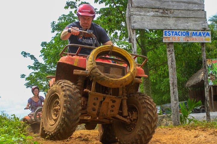 Cancún Combo: Speedboat, ATV, Ziplines & Cenote Adventure