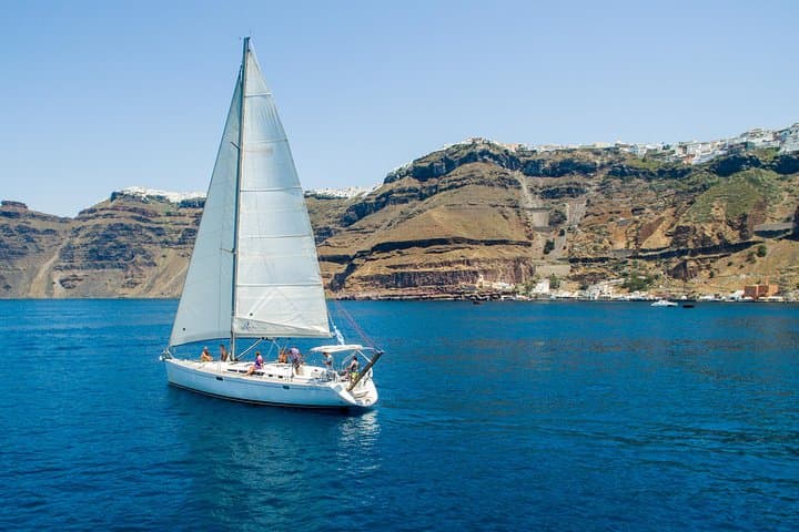 Morning Caldera Sailing Cruise: Santorini BBQ, Snorkel & Swim photo 2