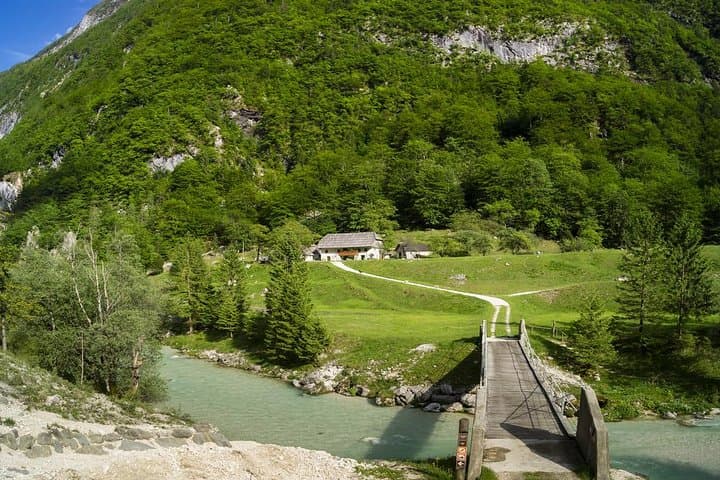 Emerald River Soča Tour from Bled — Vršič Pass, Kobarid & Kozjak Waterfall photo 3