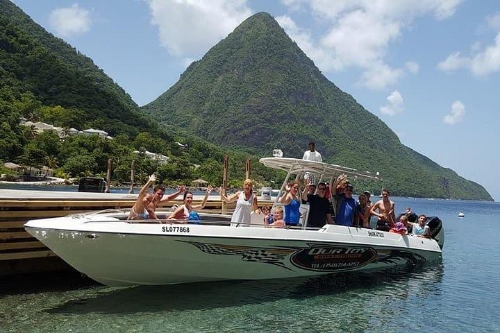 St. Lucia Land and Sea Tour — Pitons, Sulphur Springs & Sugar Beach Adventure photo 1