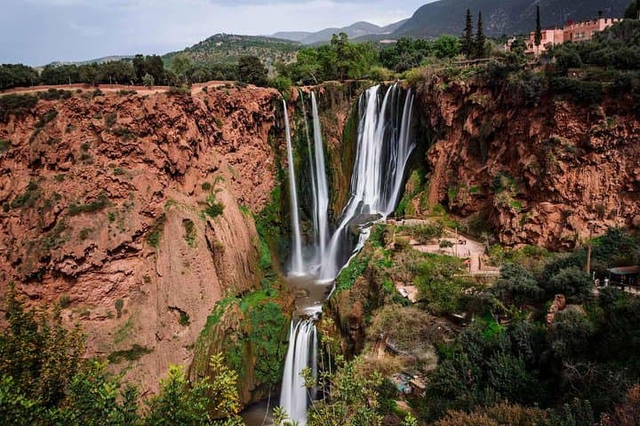 Day Trip to Ouzoud Waterfalls from Marrakech — Hiking, Tajine & Olive-Grove Views