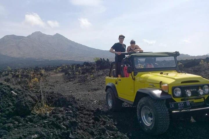 Exploring Bali’s Batur Volcano: 4WD Jeep Ride Through Black Lava and Natural Springs photo 1