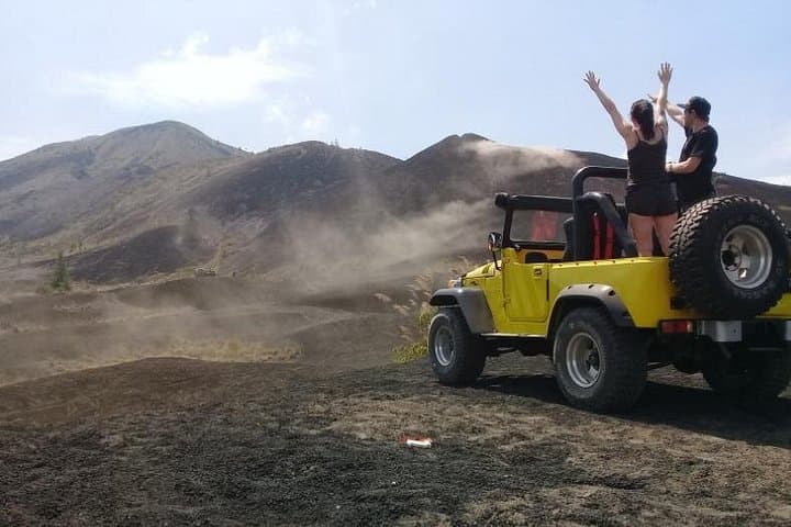 Exploring Bali’s Batur Volcano: 4WD Jeep Ride Through Black Lava and Natural Springs photo 4
