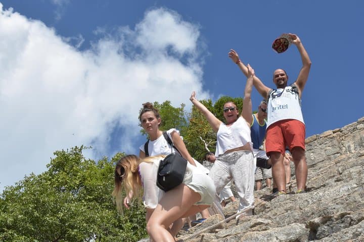 Private Transfer to Coba Ruins with Admission and Pyramid Climb