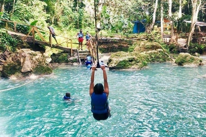 Montego Bay Blue Hole & Horseback Riding Adventure — Swim with Horses and Jungle Falls