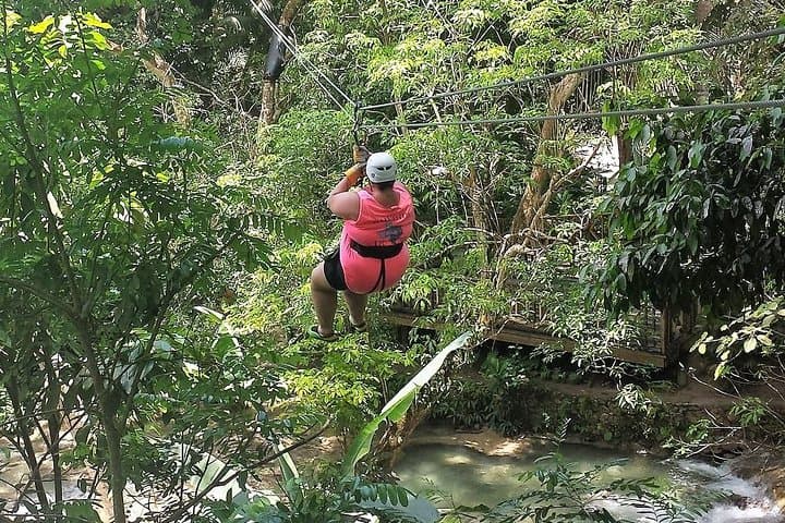Zipline Over Dunn's River Falls: Falls Flyer Adventure from Runaway Bay photo 4