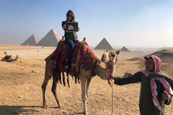 Giza Pyramids Sunset Camel Ride & Bedouin Tea Experience
