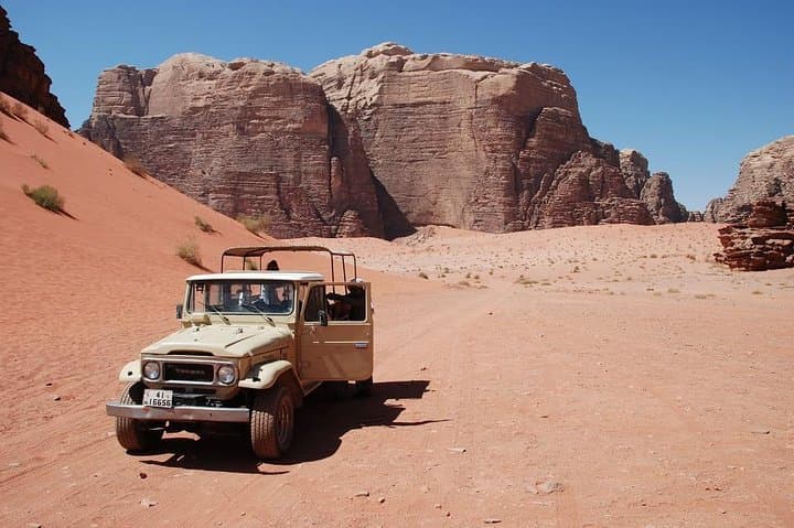 Wadi Rum Jeep Tour and Overnight Bedouin Camp Experience