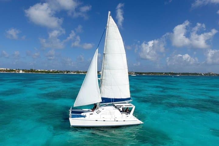 Catamaran Sailing & Snorkeling to Isla Mujeres: Luxury Day Trip from Cancun photo 1