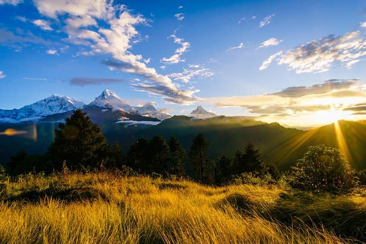 Ghorepani Poon Hill Trek: Sunrise Panorama Over the Annapurna Range photo 2