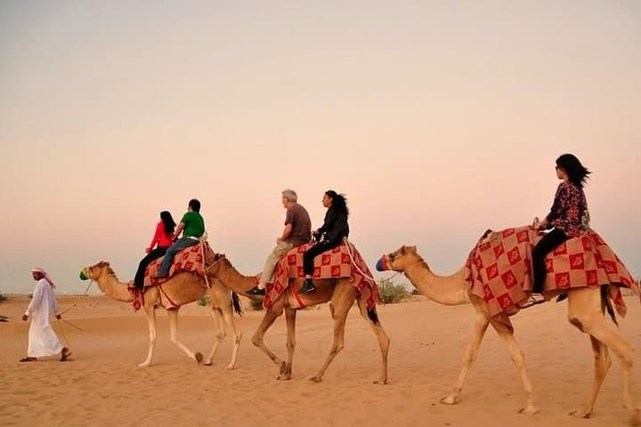 Evening Dubai Desert Safari: Dune Bashing, Camel Ride & Belly Dance