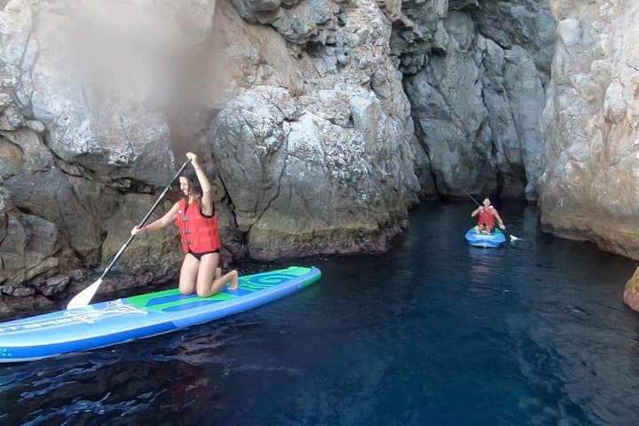 Santorini Stand-Up Paddle and Snorkel: Caldera Cliffs & Hidden Cove SUP Tour photo 3