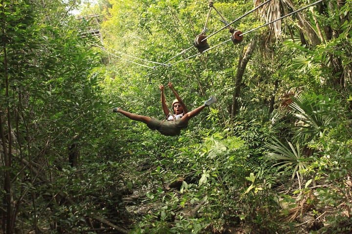 Riviera Maya Jungle Half‑Day: ATV, 1km Zipline, Cenote Swim & Rappel photo 3