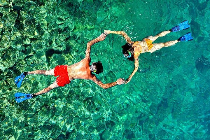 Snorkel Amed Bali: Black-Sand Reefs with Mount Agung Views