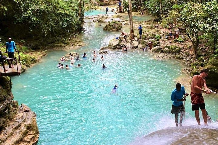 Blue Hole Ocho Rios: Rope Swings, Cliff Jumps & Island Gully Falls Adventure photo 1