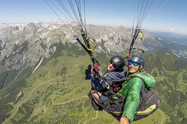 Soar Above Werfenweng: Tandem Paragliding from Mt Bischling photo 4