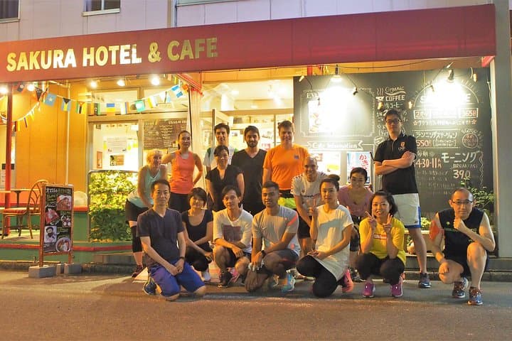 Night Group Run Around Tokyo Imperial Palace: 2-Hour International Jog