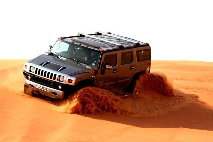 Dubai Hummer Desert Safari: Dune Bashing, Camel Ride & Sunset BBQ Camp