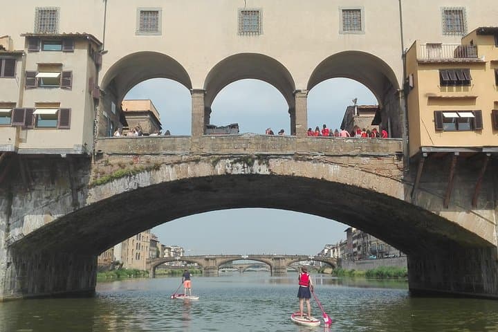 Sunset SUP at Ponte Vecchio: Florence Paddleboard Tour with Floating Wine photo 4