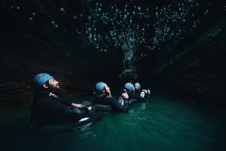 Black Water Rafting in Waitomo Caves: Ruakuri Cave Black Labyrinth & Black Abyss