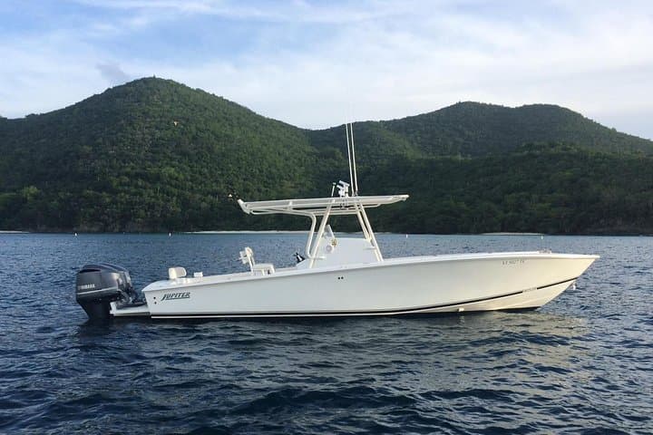 Private Half-Day Boat Charter in St. Thomas aboard a 33-foot Jupiter