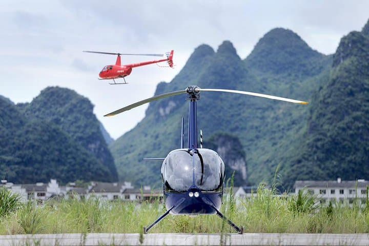 Helicopter Over Guilin & Yangshuo: Li River Karst Aerial Sightseeing