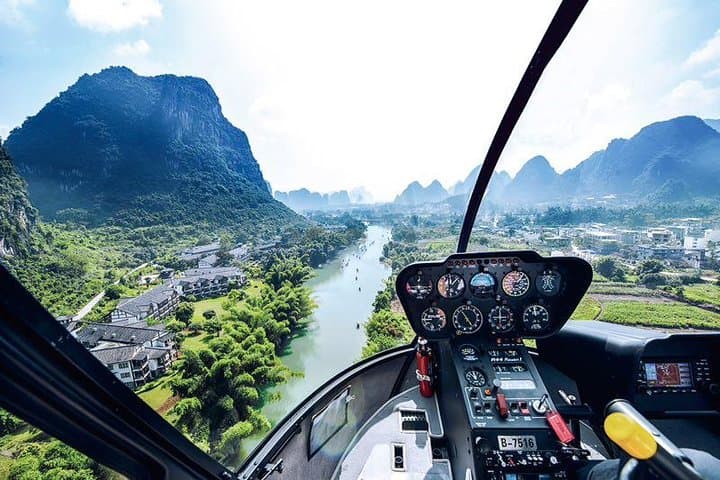 Helicopter Over Guilin & Yangshuo: Li River Karst Aerial Sightseeing photo 2