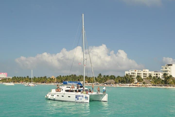 Luxury Catamaran to Isla Mujeres: Snorkel, Beach Club & Open Bar Day Trip photo 2