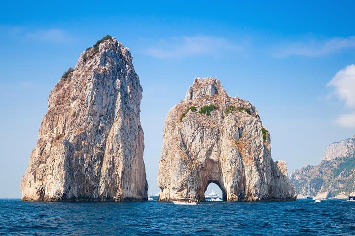 Private Boat from Salerno to Capri — Blue Grotto, Faraglioni & Swim Stops photo 2