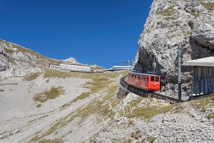Pilatus Golden Roundtrip from Basel: Lake Cruise, Cogwheel Train & Cableway
