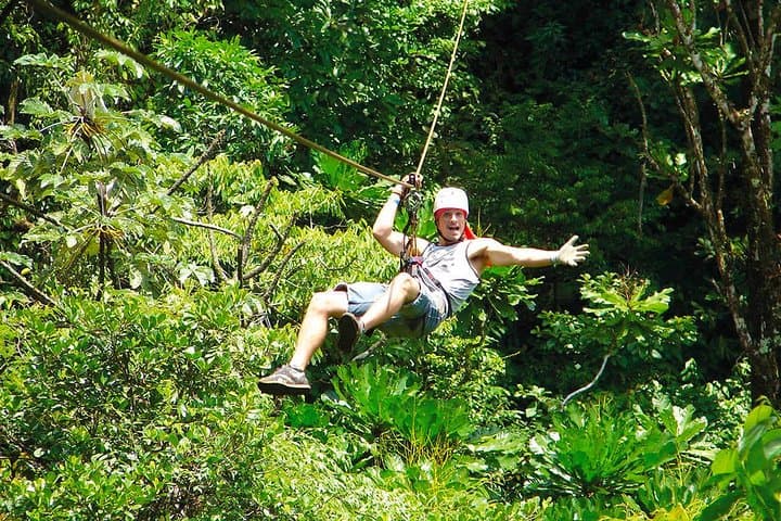 La Fortuna Arenal Zipline and Class II–III Rafting Day Trip photo 6