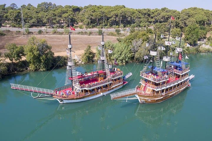 Manavgat River Cruise, Waterfall & Bazaar Day Trip from Side — Drinks Included