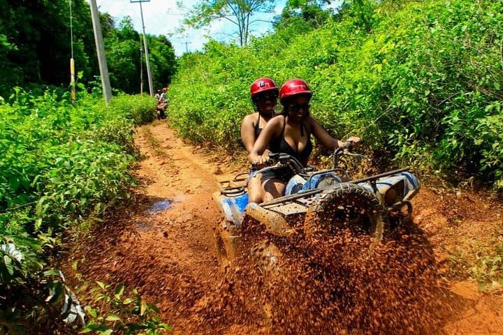 Cancun ATV, Zipline and Cenote Adventure: Off-Road, Fly and Swim in the Mayan Jungle