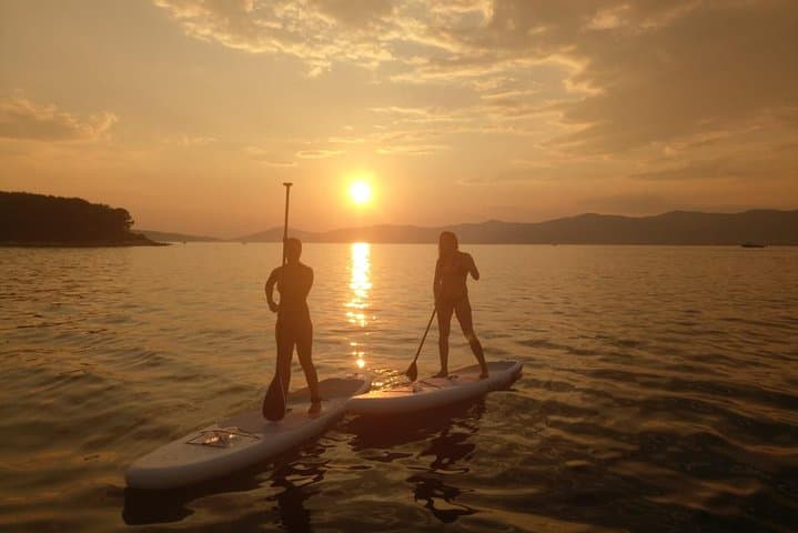 Sunset SUP in Split: Stand-Up Paddle Tour Around Marjan with Wine photo 6