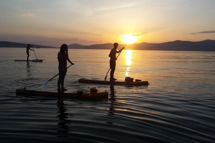 Sunset SUP in Split: Stand-Up Paddle Tour Around Marjan with Wine photo 4