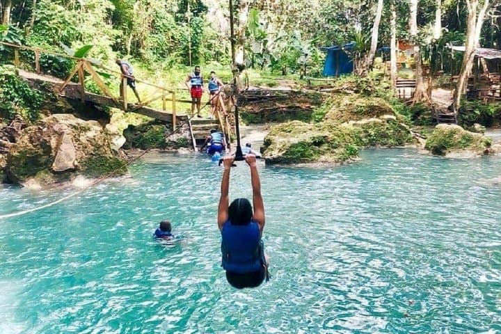 Irie Blue Hole & Horseback Adventure from Runaway Bay — Secret Falls and Seville Trails