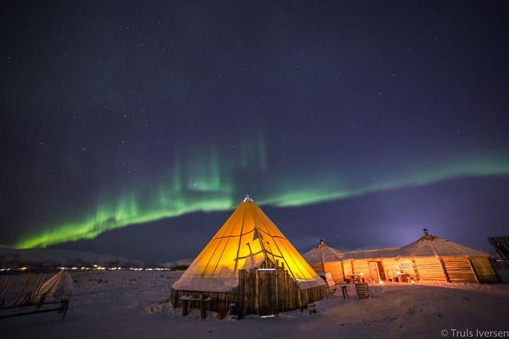 Reindeer Camp Dinner & Sami Culture Near Tromsø — Dinner, Joik, and Aurora Hunting