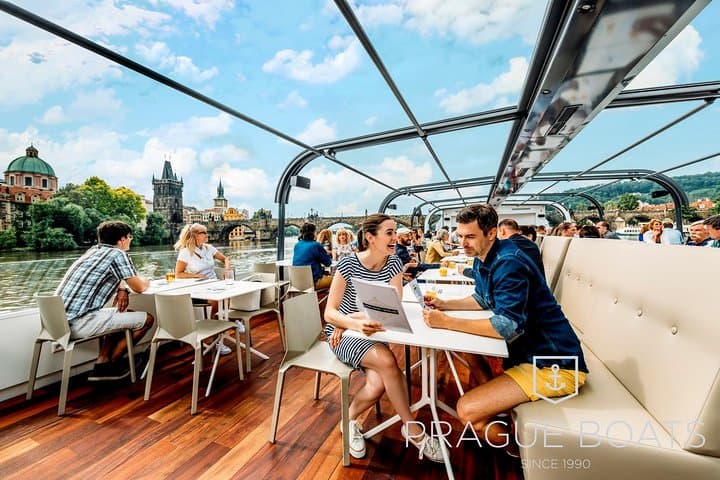 Prague Night Dinner Cruise: 3-Hour Vltava Buffet, Live Music & Castle Views photo 2