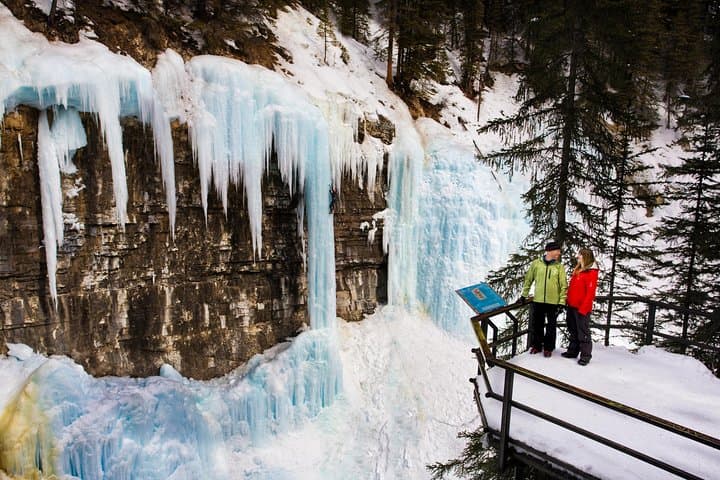 Johnston Canyon Icewalk from Banff: Guided Frozen Waterfalls Tour photo 2