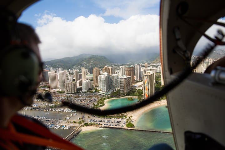 Doors-Off Helicopter Tour Over Oahu — Magnum Hughes 500 Open-Air Flight photo 4