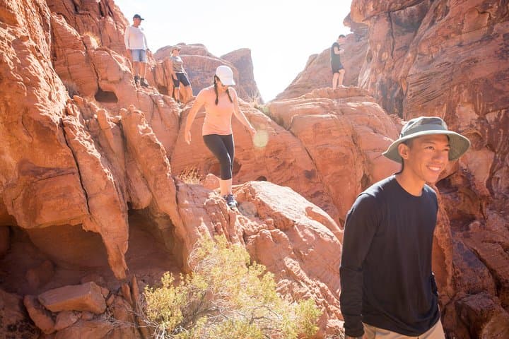 Valley of Fire Guided Hike from Las Vegas — Fire Wave, Petroglyphs & Red-Red Rock Trails