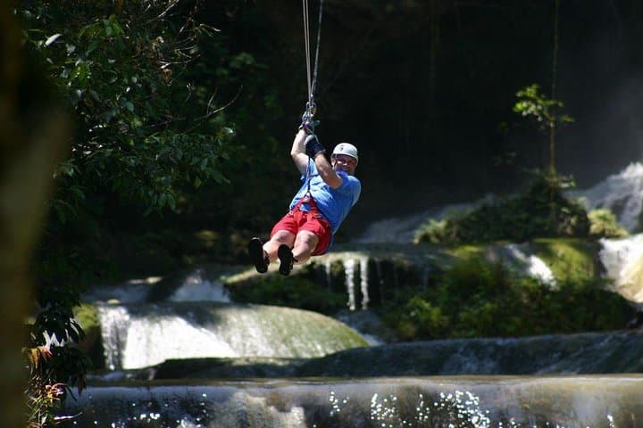 YS Falls Private Tour: South Coast Waterfall Swim, Tractor Ride & Zipline Options photo 4