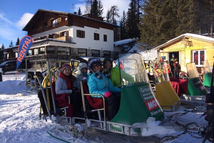 Snowmobile & Sledding from Bolzano: Private Day Trip on the Great Dolomites Road photo 6