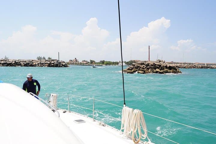 Catamaran Sail & Snorkeling at Puerto Morelos Reef — Open Bar and Lunch Options photo 5