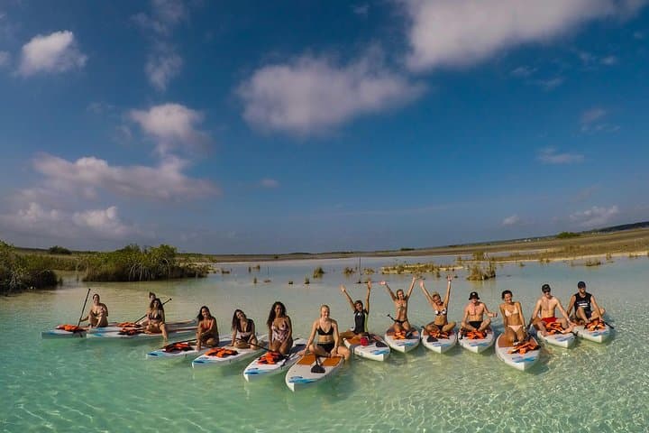 Golden Hour SUP at Mariscal Lagoon — Bacalar Sunset Paddle & Pirate Channel photo 3