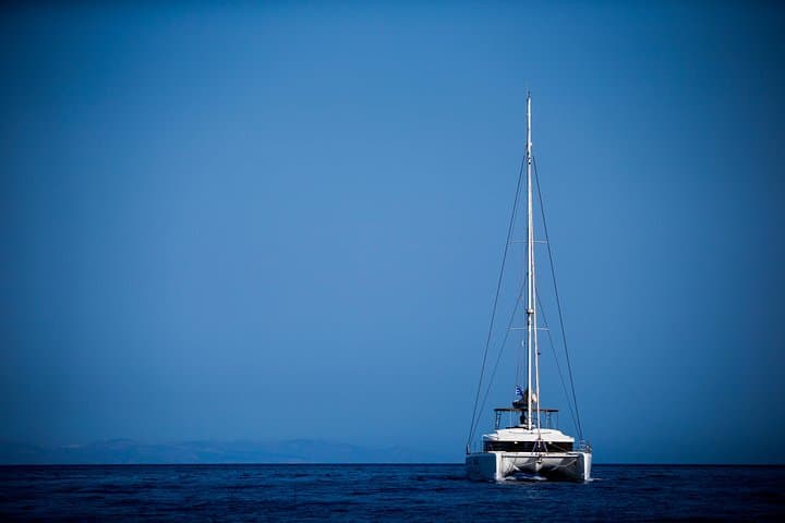 Santorini Catamaran Caldera Cruise with Hot Springs, Red & White Beaches photo 2