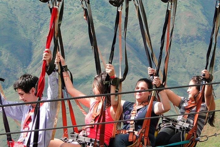 Pendulum at the Peak: Bogotá's Extreme Cliff Swing Experience photo 4